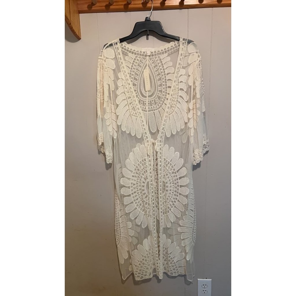 ADIVA Lace Embroidered Sheer‎ Cover-Up